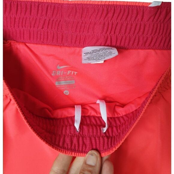 Nike Women's Shorts Medium Dri-Fit Running Lined Shorty Shorts 3" Coral NWOT - Picture 3 of 6